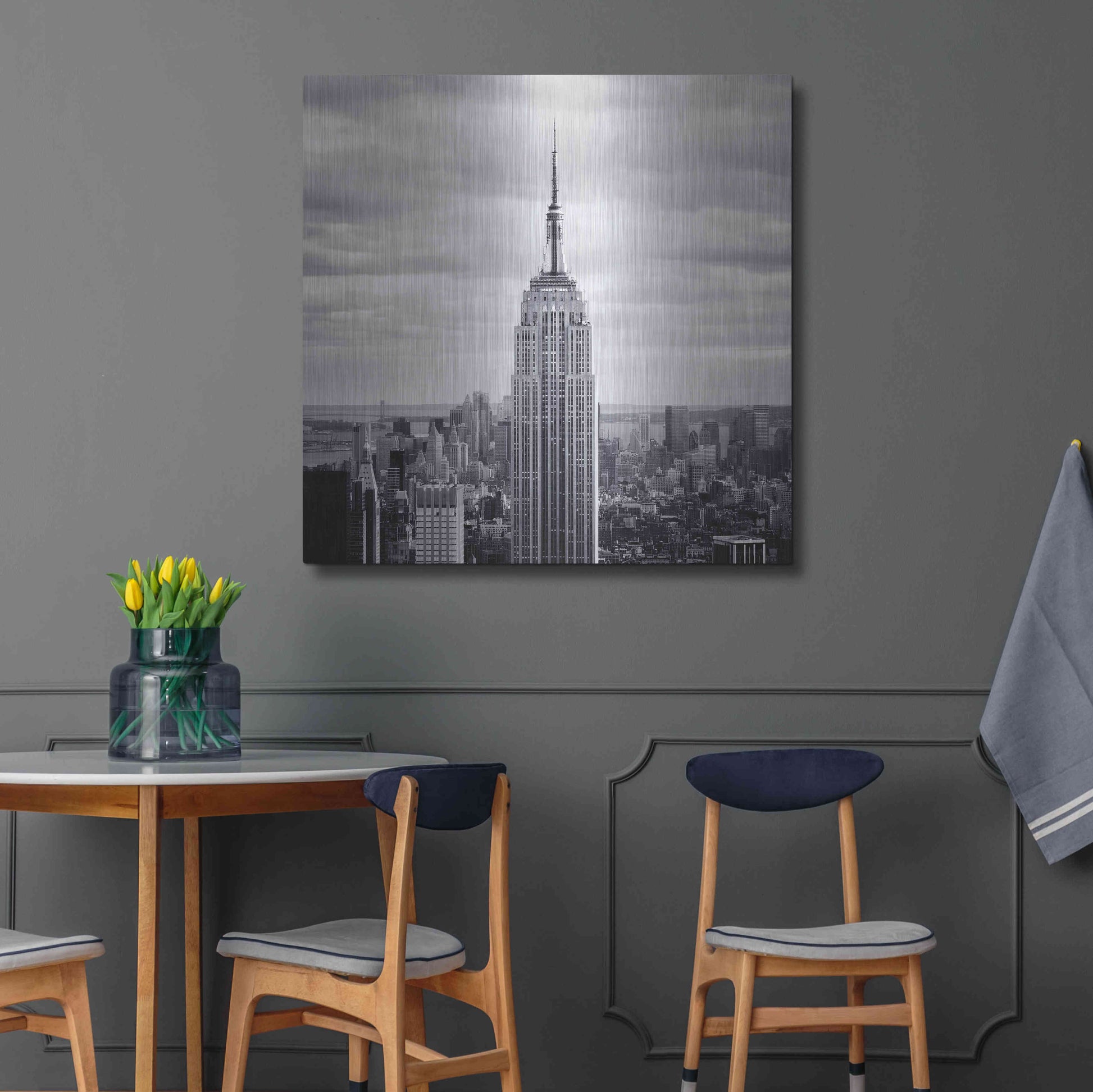 Luxe Metal Art 'NYC Empire' by Nina Papiorek, Metal Wall Art,36x36