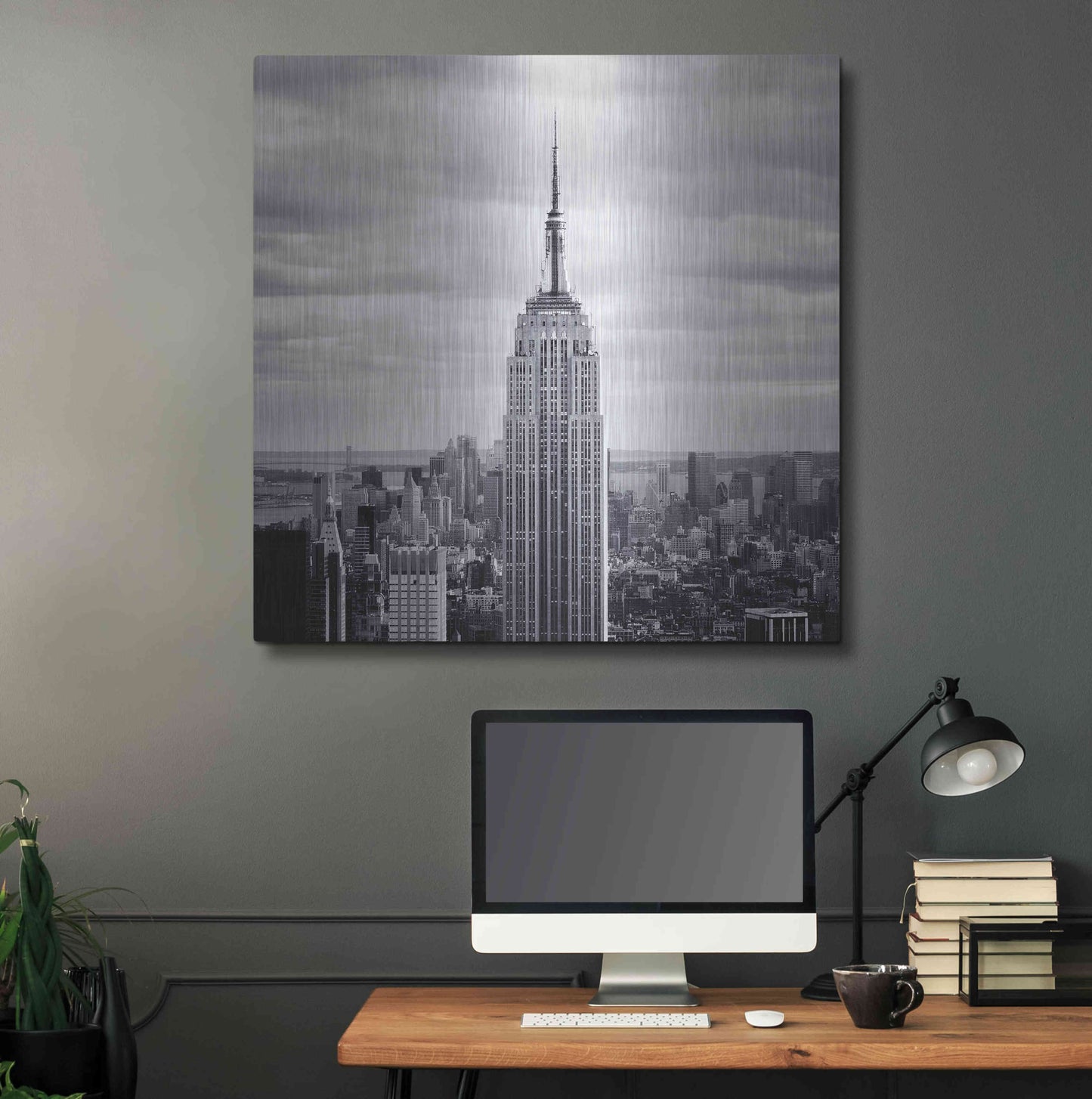 Luxe Metal Art 'NYC Empire' by Nina Papiorek, Metal Wall Art,36x36