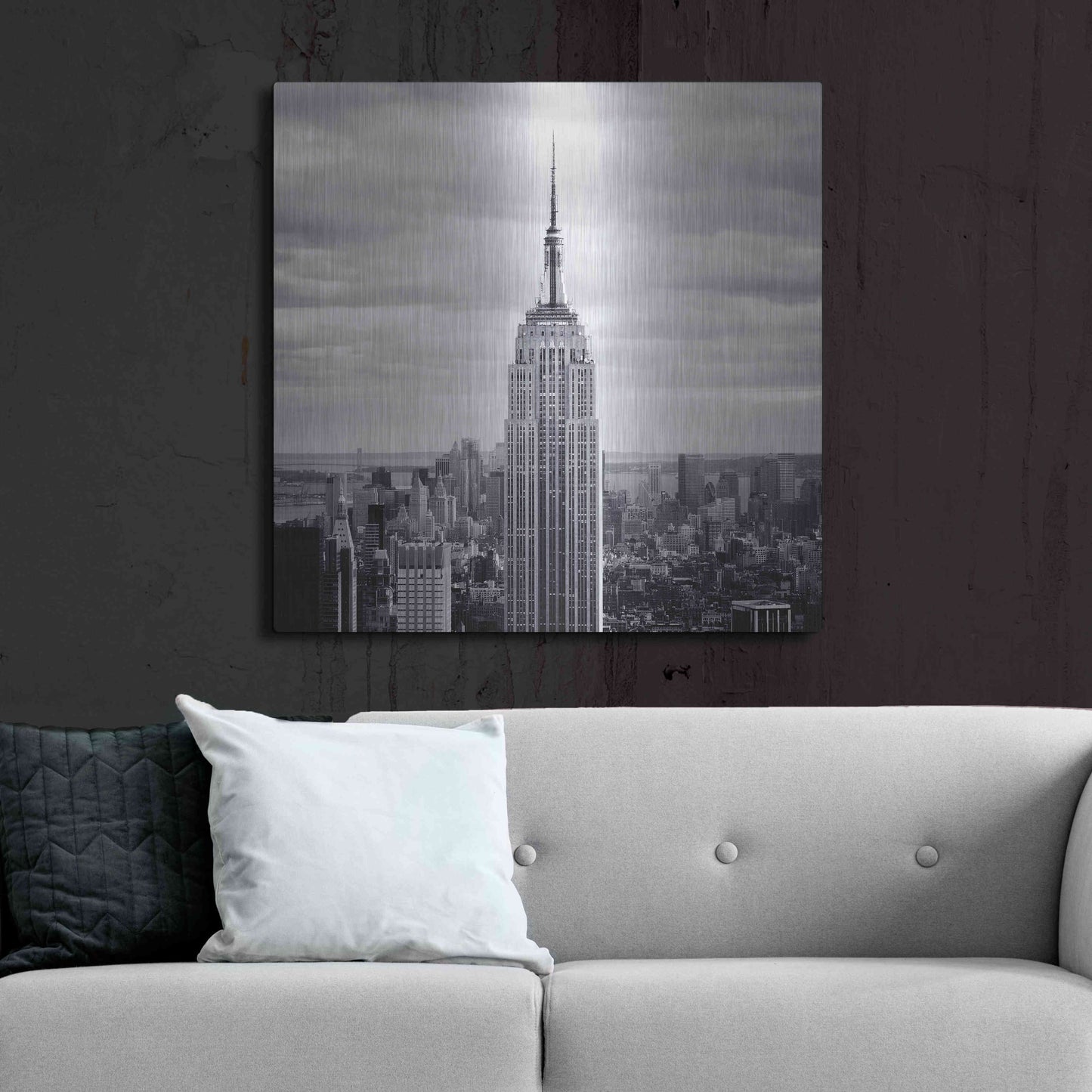 Luxe Metal Art 'NYC Empire' by Nina Papiorek, Metal Wall Art,36x36