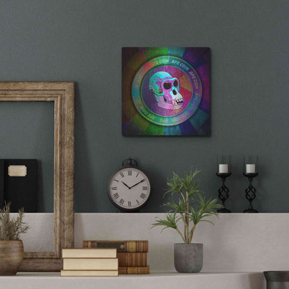 Luxe Metal Art 'Ape Crypto Coin' by Luxe Portfolio, Metal Wall Art,12x12