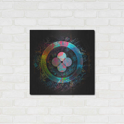 Luxe Metal Art 'OKB Crypto Giga Coin' by Luxe Portfolio, Metal Wall Art,24x24