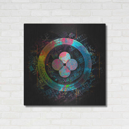 Luxe Metal Art 'OKB Crypto Giga Coin' by Luxe Portfolio, Metal Wall Art,36x36