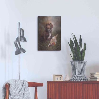 Luxe Metal Art 'Cocker Spaniel Tia' by Karie-Ann Cooper, Metal Wall Art,16x24