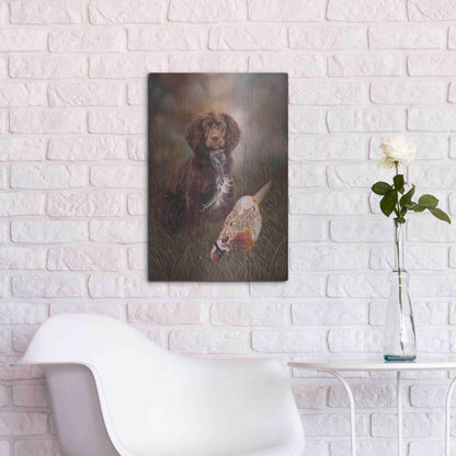 Luxe Metal Art 'Cocker Spaniel Tia' by Karie-Ann Cooper, Metal Wall Art,16x24