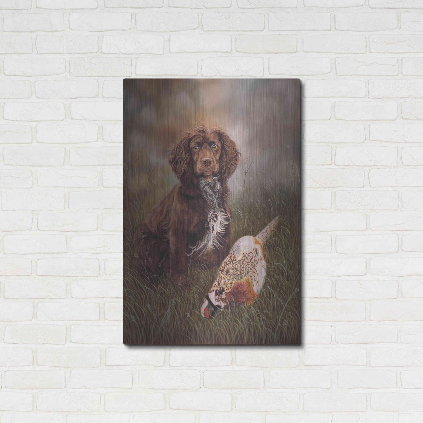 Luxe Metal Art 'Cocker Spaniel Tia' by Karie-Ann Cooper, Metal Wall Art,24x36