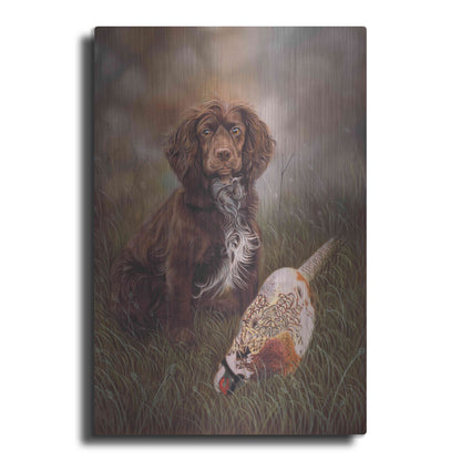 Luxe Metal Art 'Cocker Spaniel Tia' by Karie-Ann Cooper, Metal Wall Art