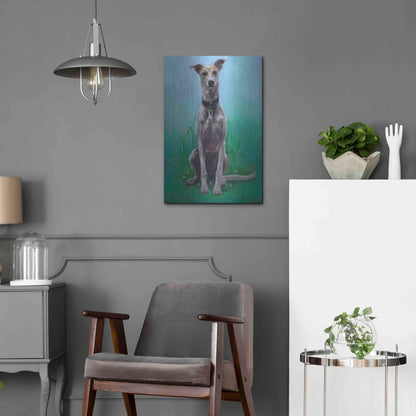 Luxe Metal Art 'Lurcher Jaeger' by Karie-Ann Cooper, Metal Wall Art,16x24