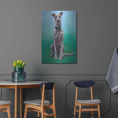 Luxe Metal Art 'Lurcher Jaeger' by Karie-Ann Cooper, Metal Wall Art,24x36