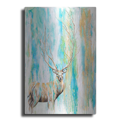 Luxe Metal Art 'Deer Tree' by Michelle Faber, Metal Wall Art