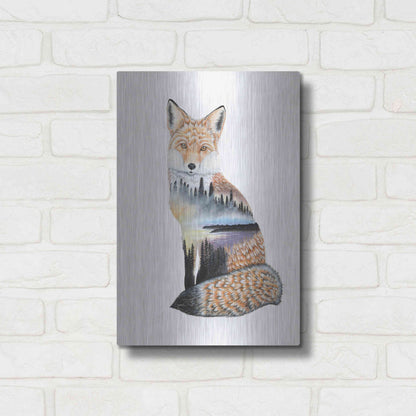 Luxe Metal Art 'Fox Lake landscape' by Michelle Faber, Metal Wall Art,12x16