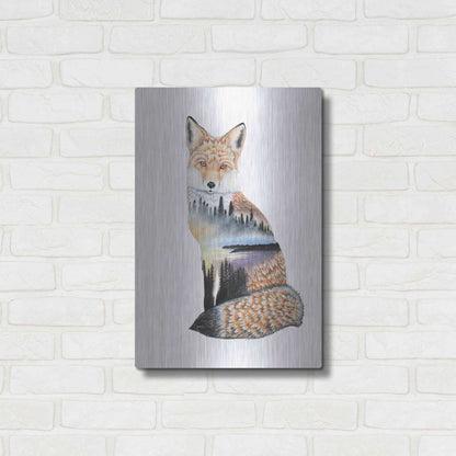 Luxe Metal Art 'Fox Lake landscape' by Michelle Faber, Metal Wall Art,16x24