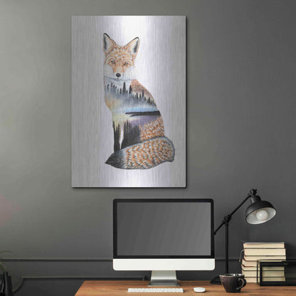 Luxe Metal Art 'Fox Lake landscape' by Michelle Faber, Metal Wall Art,24x36