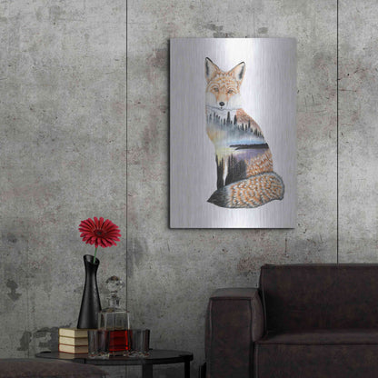 Luxe Metal Art 'Fox Lake landscape' by Michelle Faber, Metal Wall Art,24x36