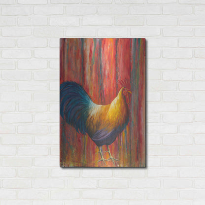 Luxe Metal Art 'Mr. Rooster' by Michelle Faber, Metal Wall Art,24x36