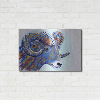 Luxe Metal Art 'Ram' by Michelle Faber, Metal Wall Art,36x24