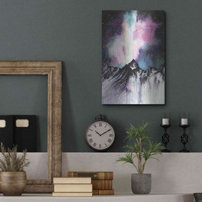 Luxe Metal Art 'Starruption Galaxy Landscape' by Michelle Faber, Metal Wall Art,12x16