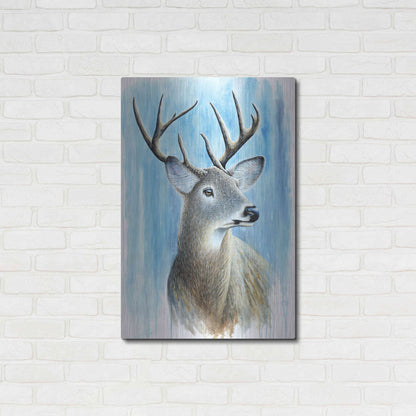 Luxe Metal Art 'Buck' by Michelle Faber, Metal Wall Art,24x36