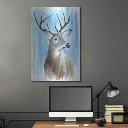 Luxe Metal Art 'Buck' by Michelle Faber, Metal Wall Art,24x36