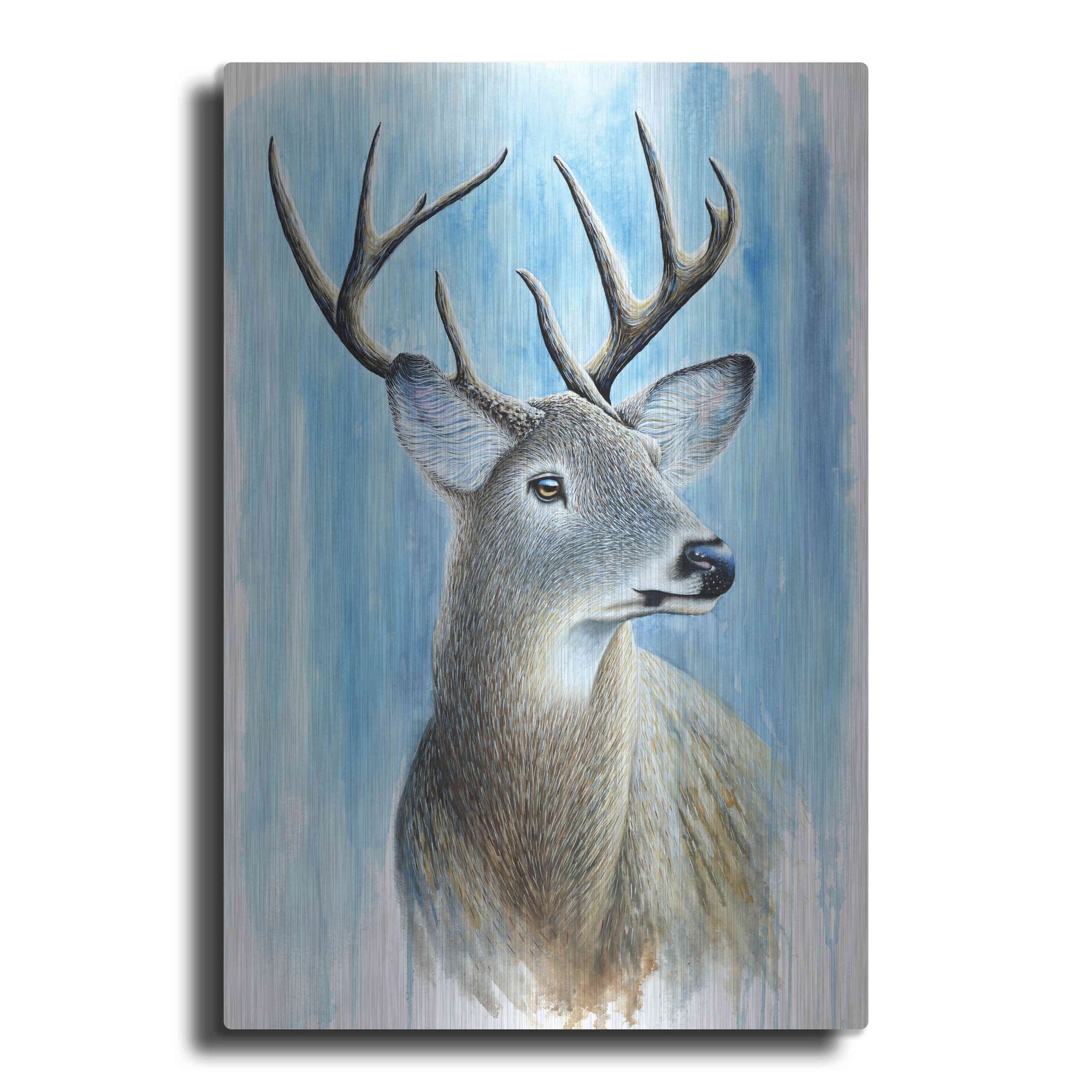 Luxe Metal Art 'Buck' by Michelle Faber, Metal Wall Art