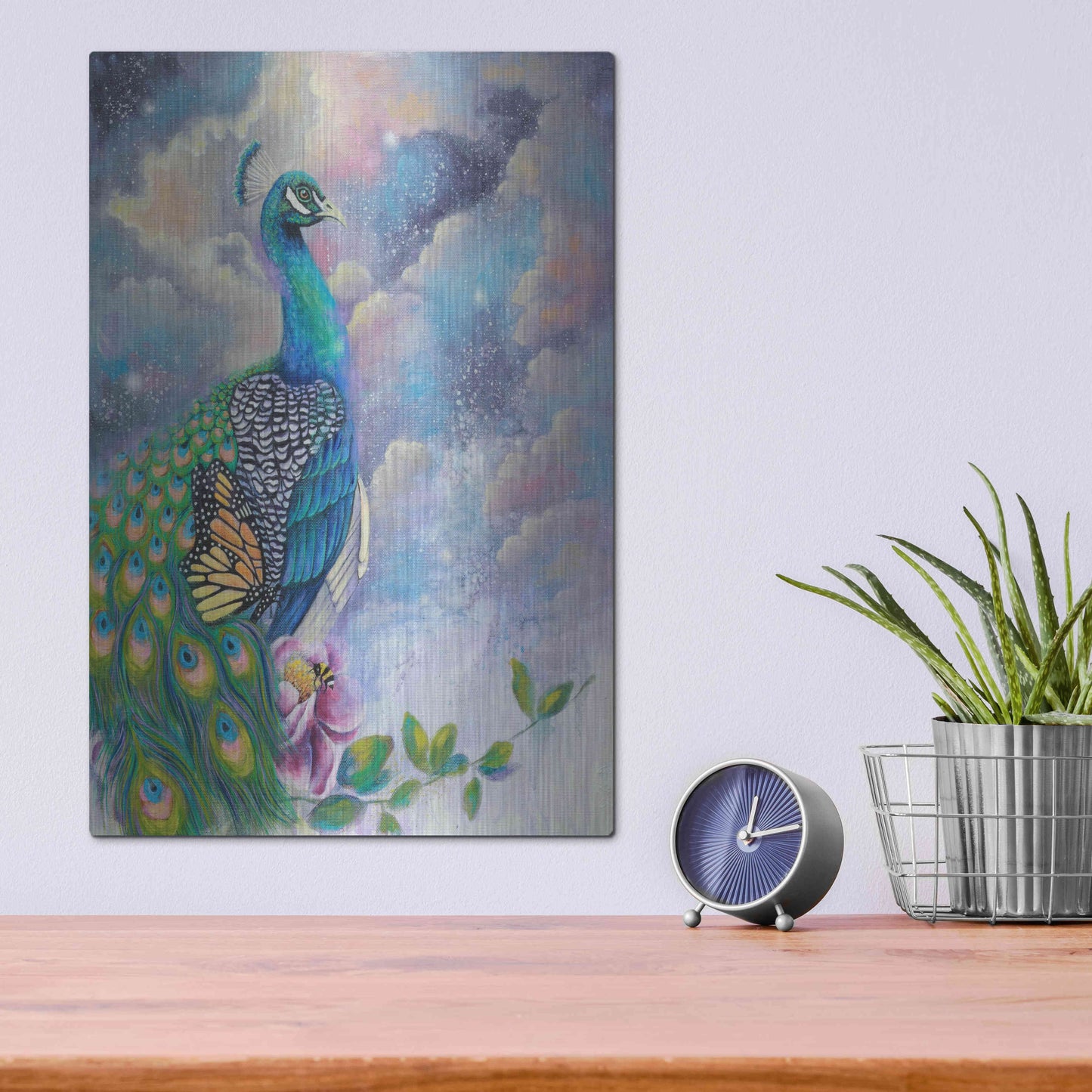 Luxe Metal Art 'Let Your Light Shine' by Michelle Faber, Metal Wall Art,12x16