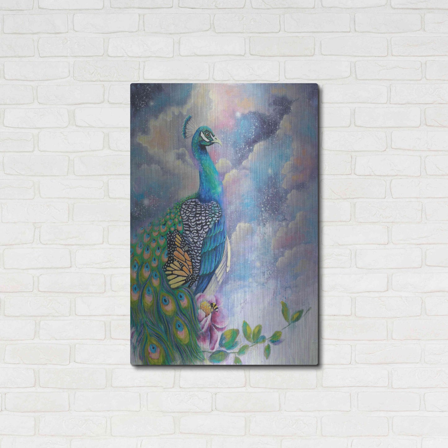 Luxe Metal Art 'Let Your Light Shine' by Michelle Faber, Metal Wall Art,24x36