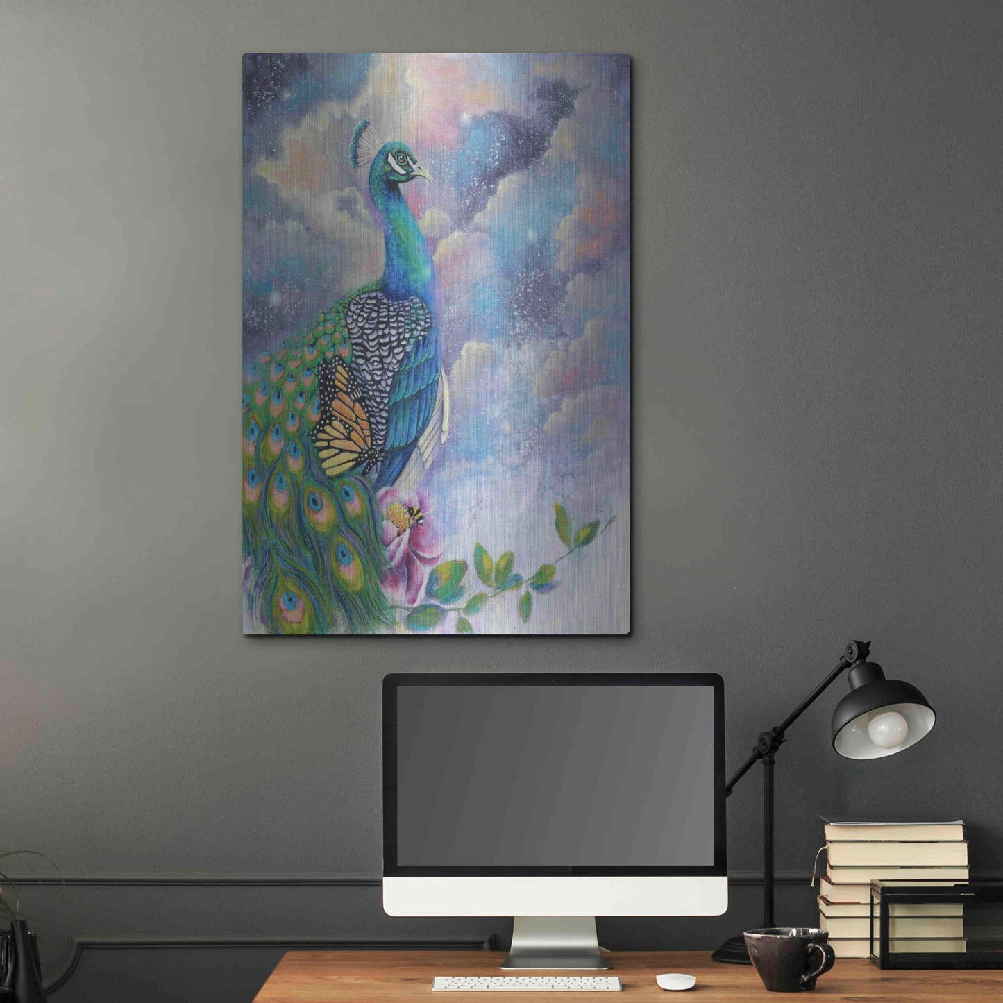 Luxe Metal Art 'Let Your Light Shine' by Michelle Faber, Metal Wall Art,24x36