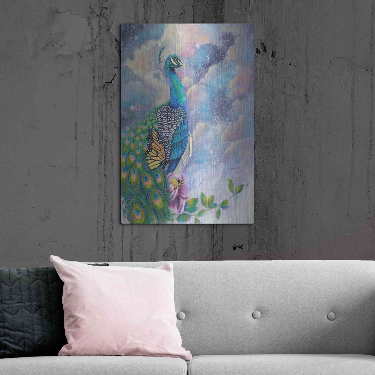 Luxe Metal Art 'Let Your Light Shine' by Michelle Faber, Metal Wall Art,24x36