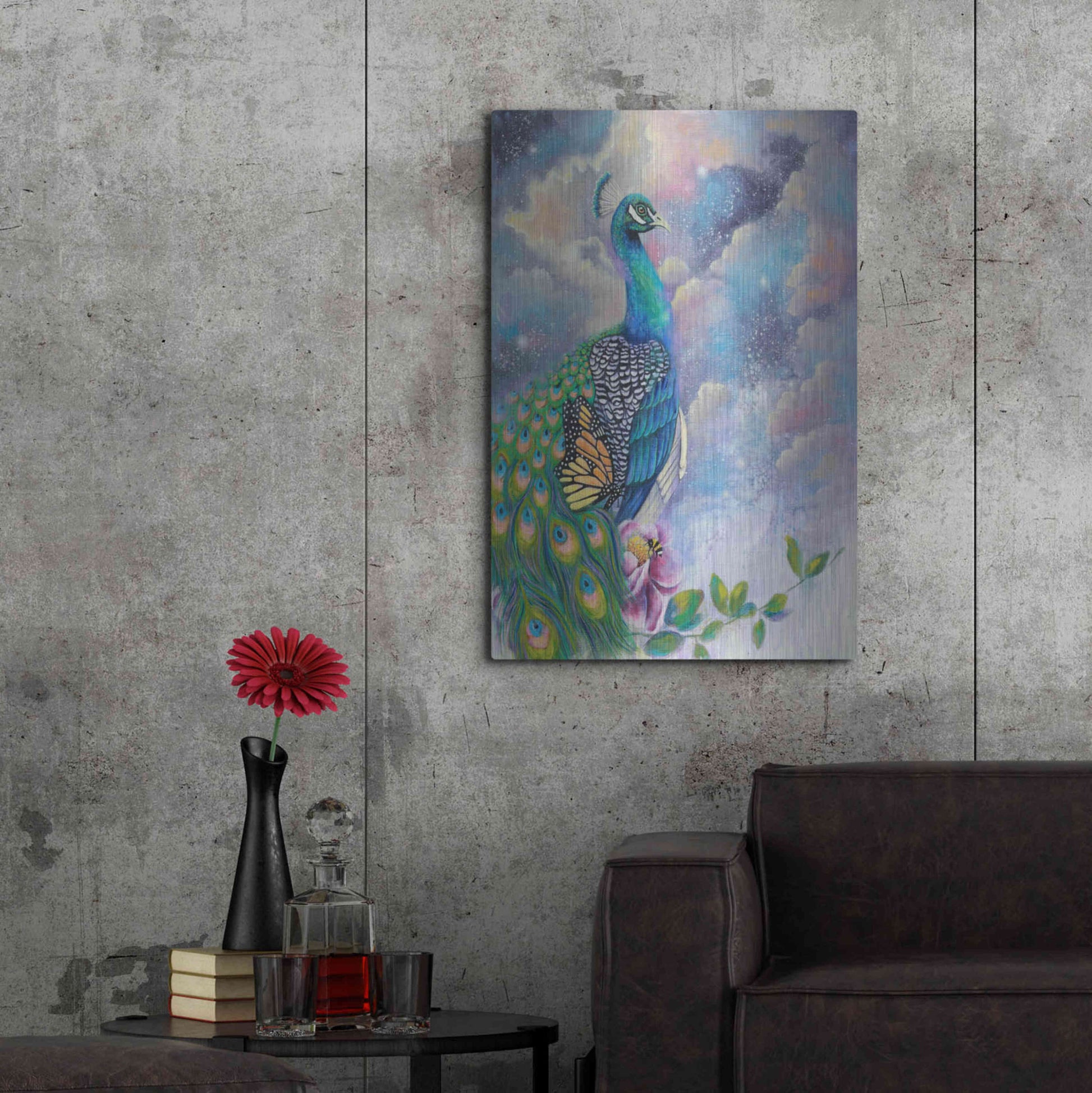 Luxe Metal Art 'Let Your Light Shine' by Michelle Faber, Metal Wall Art,24x36