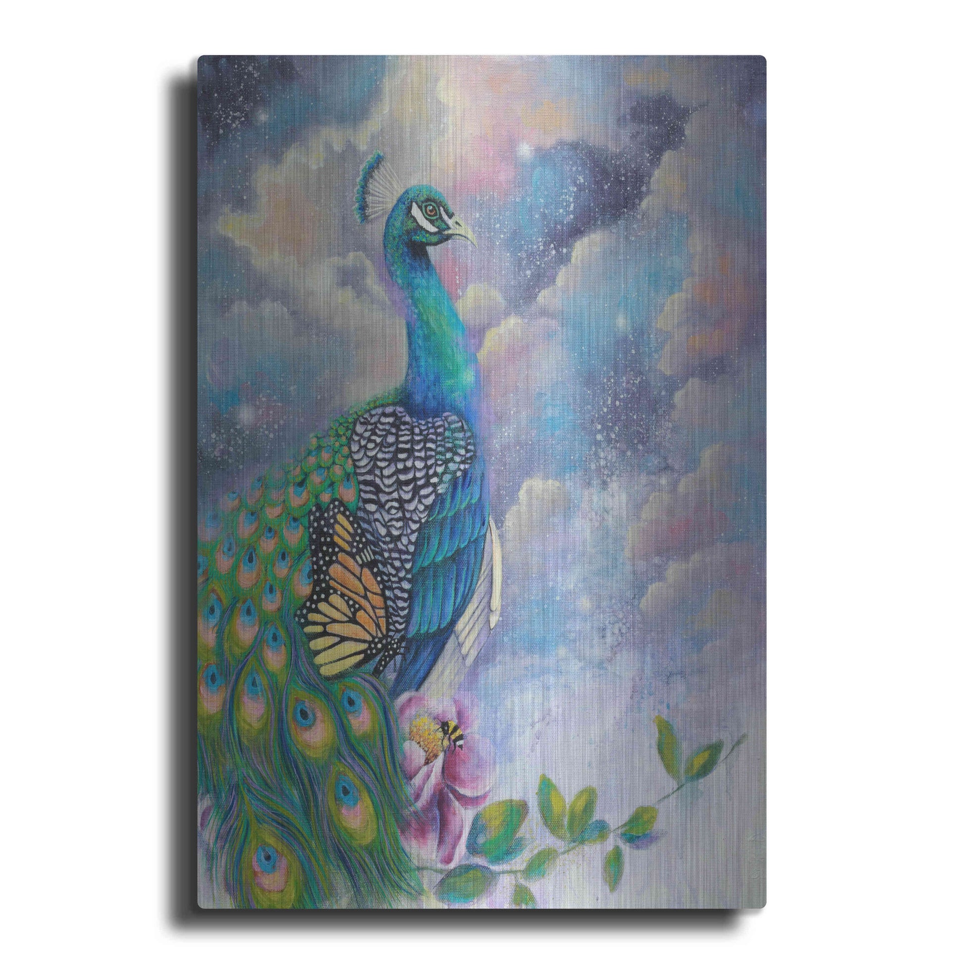 Luxe Metal Art 'Let Your Light Shine' by Michelle Faber, Metal Wall Art