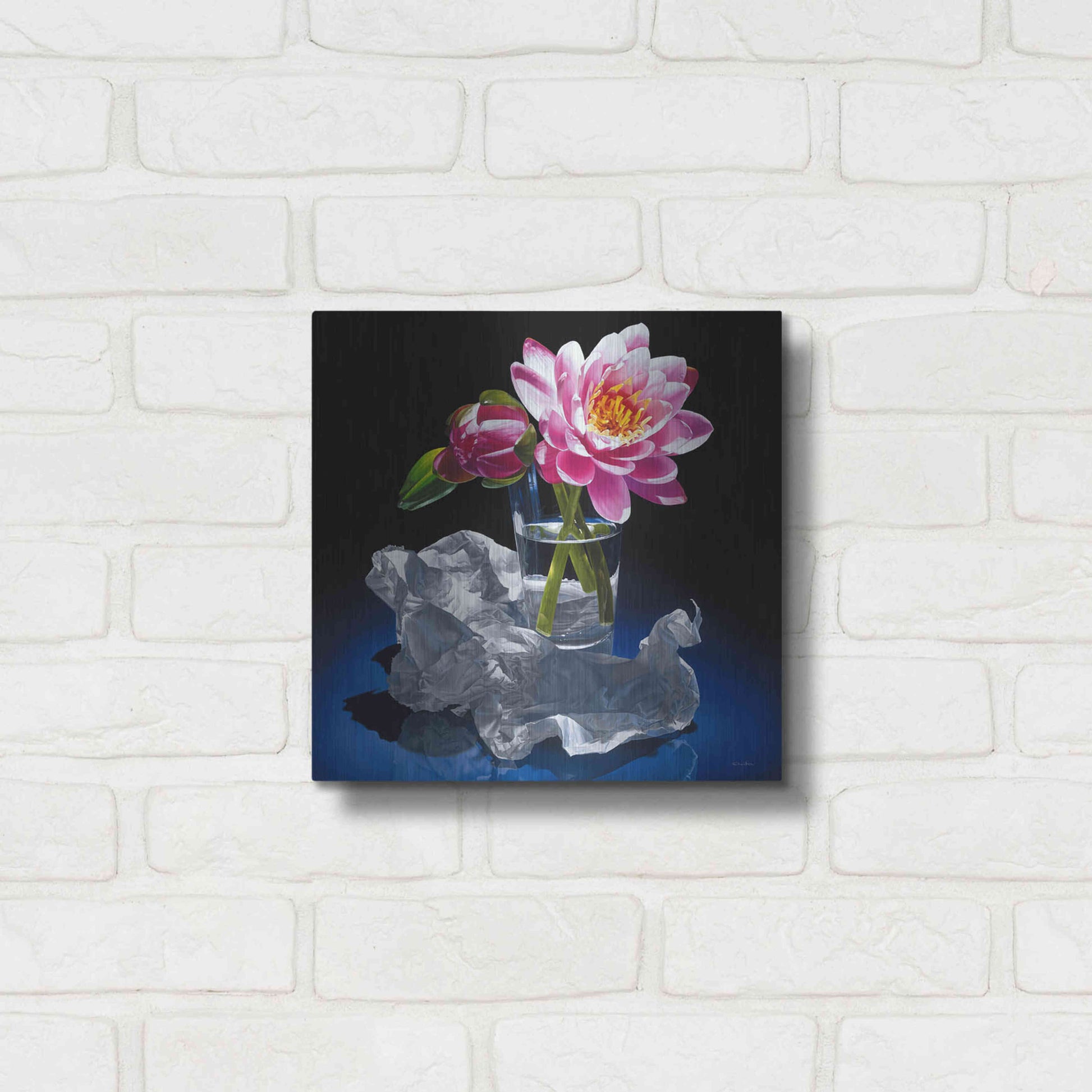 Luxe Metal Art 'A Day In A Life' by Francois Chartier, Metal Wall Art,12x12