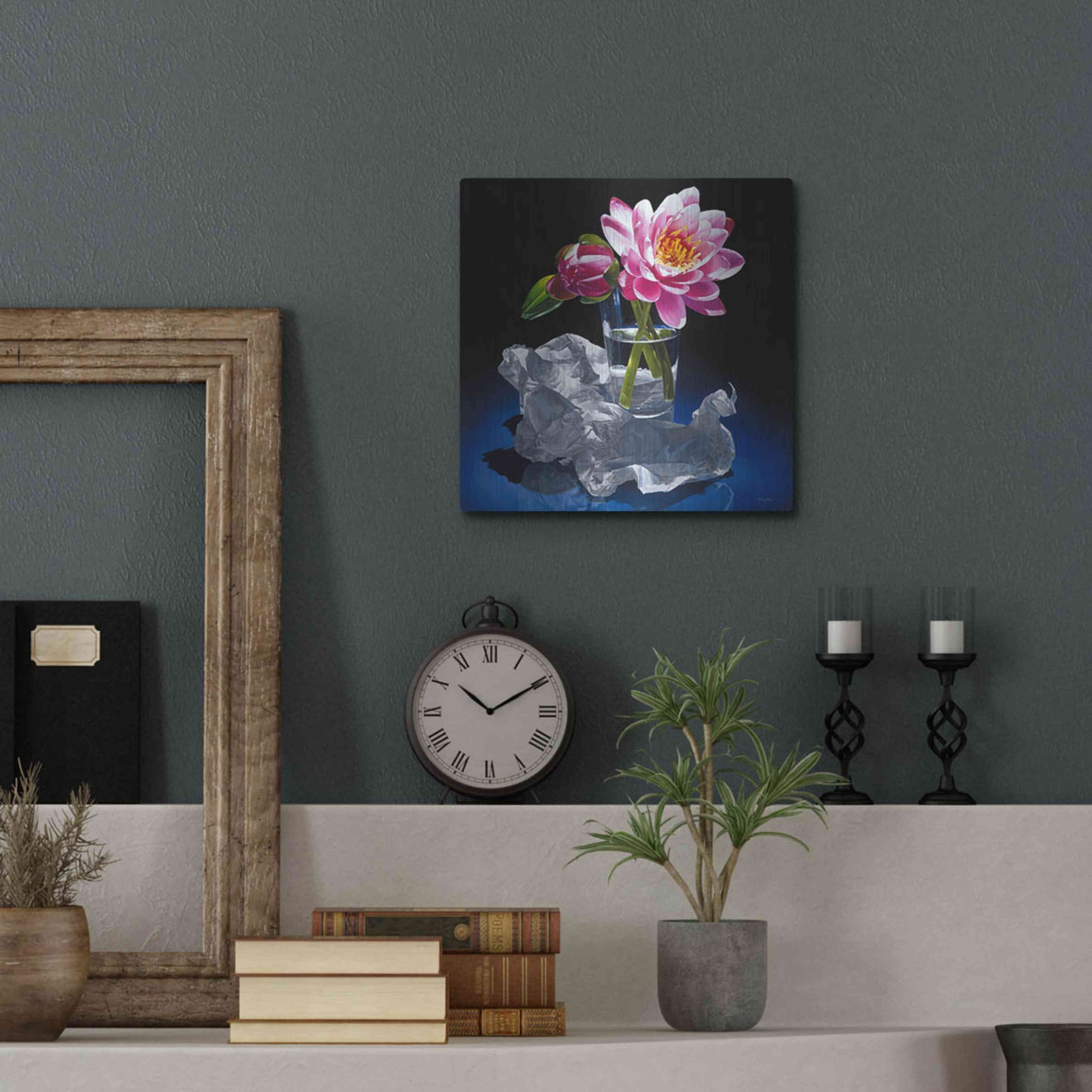 Luxe Metal Art 'A Day In A Life' by Francois Chartier, Metal Wall Art,12x12