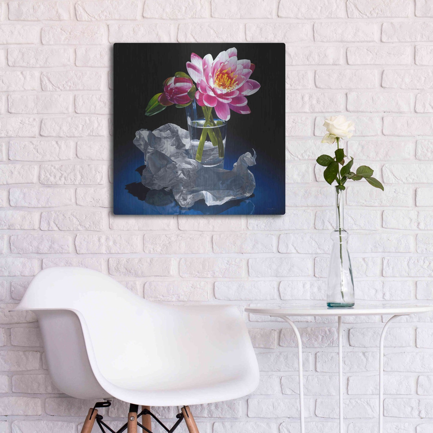 Luxe Metal Art 'A Day In A Life' by Francois Chartier, Metal Wall Art,24x24