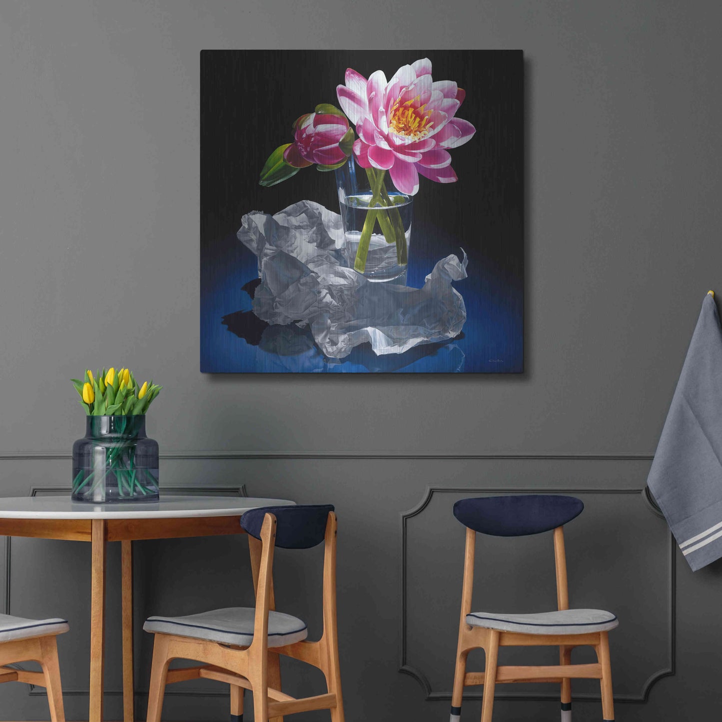 Luxe Metal Art 'A Day In A Life' by Francois Chartier, Metal Wall Art,36x36