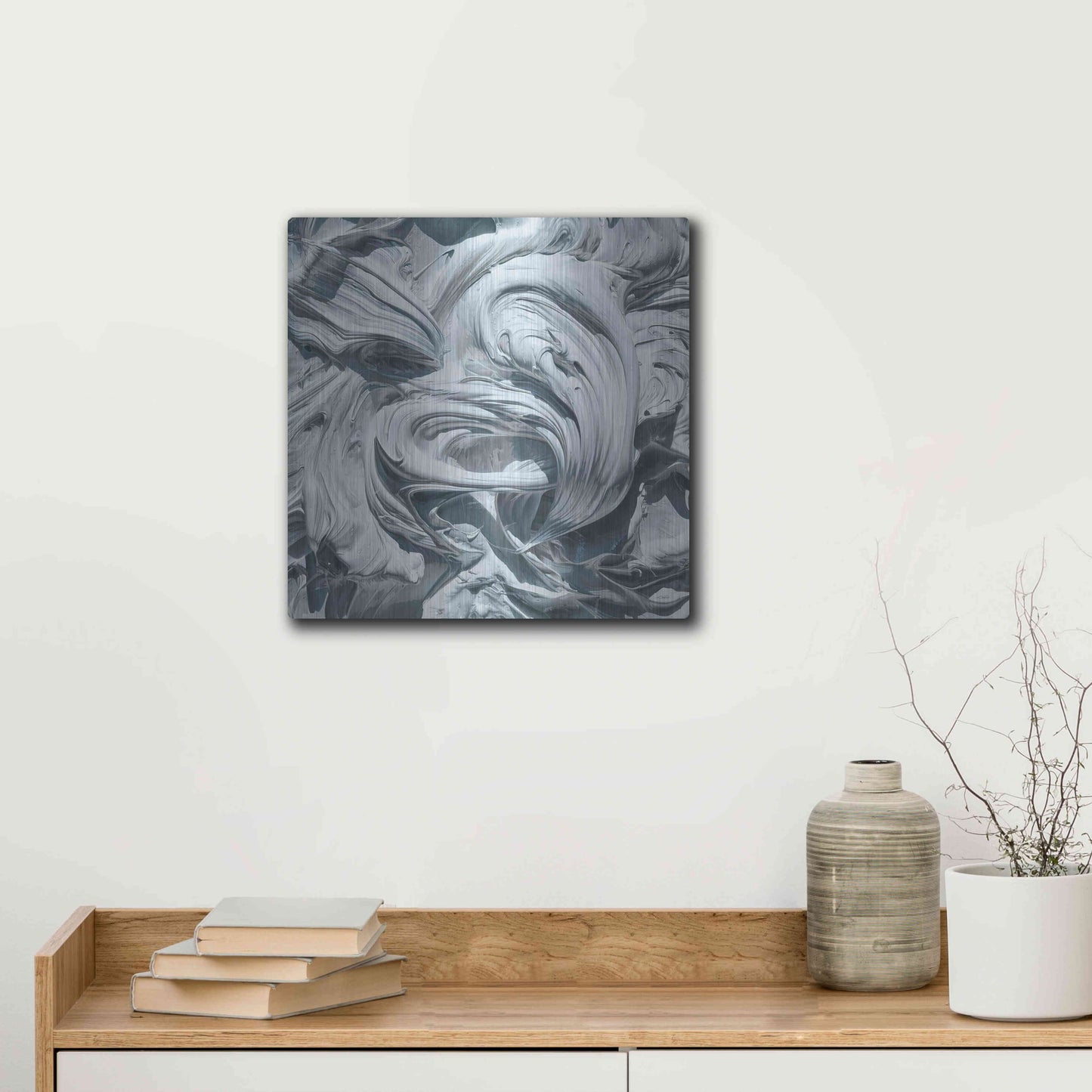 Luxe Metal Art 'Art For Art Sake' by Francois Chartier, Metal Wall Art,12x12