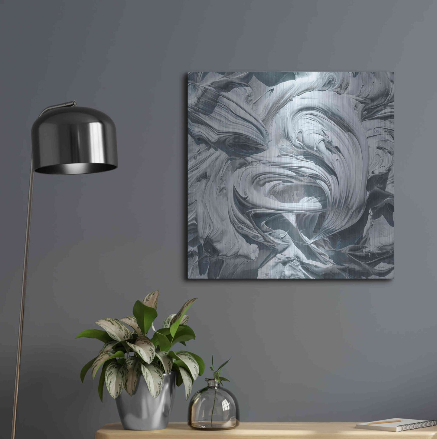 Luxe Metal Art 'Art For Art Sake' by Francois Chartier, Metal Wall Art,24x24