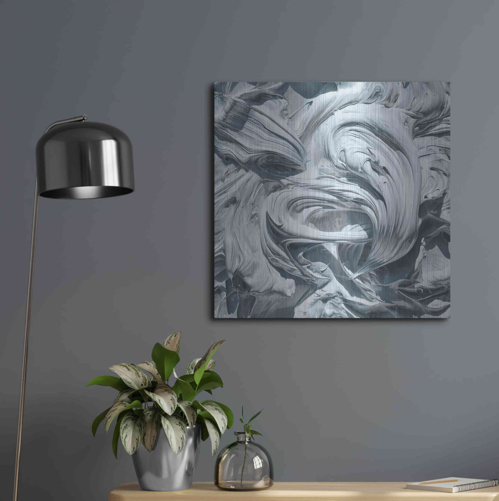 Luxe Metal Art 'Art For Art Sake' by Francois Chartier, Metal Wall Art,24x24