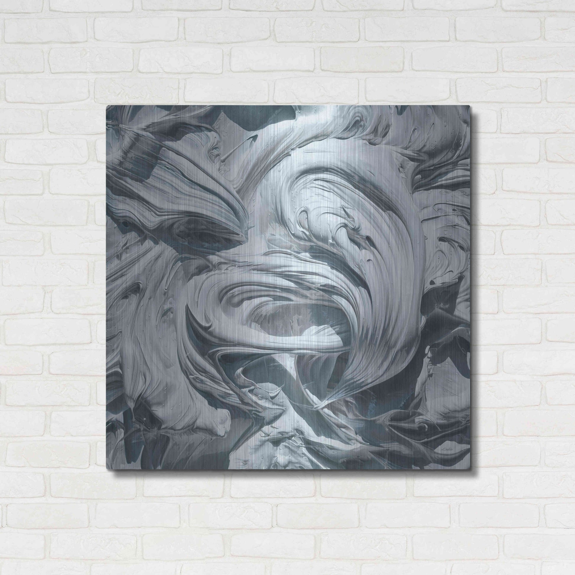 Luxe Metal Art 'Art For Art Sake' by Francois Chartier, Metal Wall Art,36x36