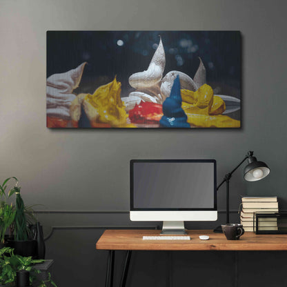 Luxe Metal Art 'Fool Moon' by Francois Chartier, Metal Wall Art,48x24