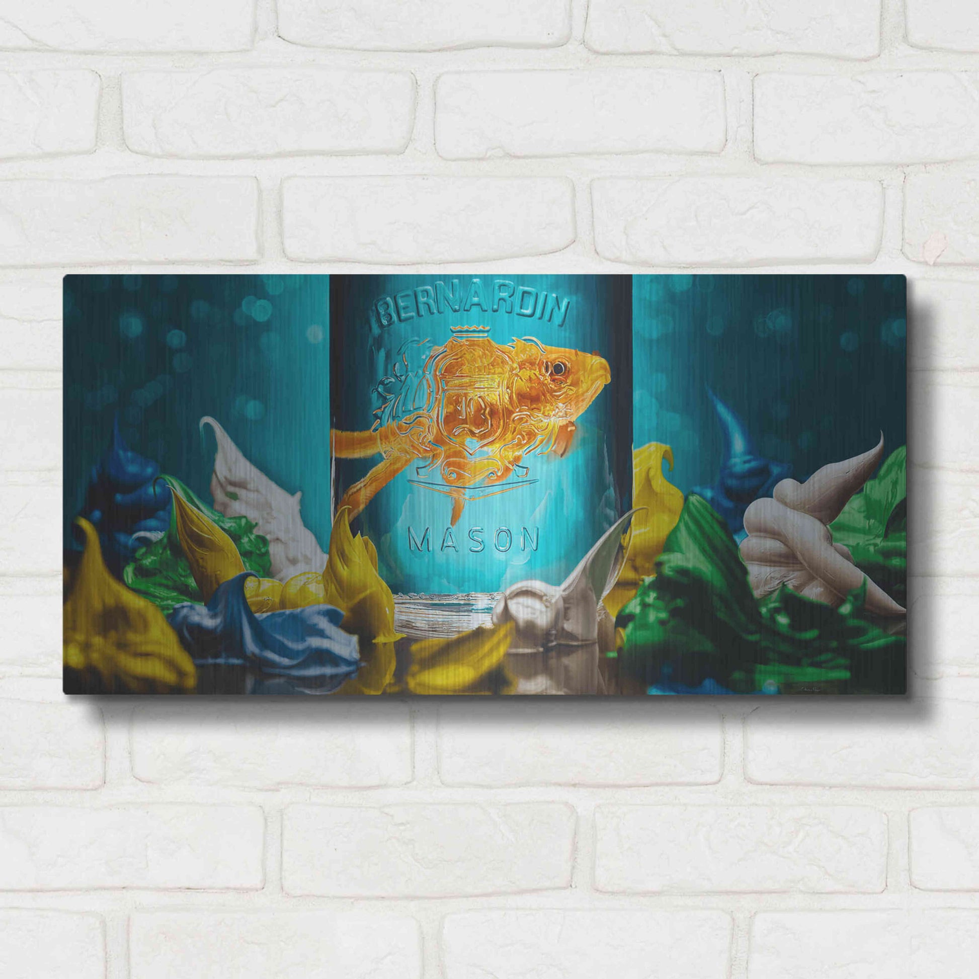 Luxe Metal Art 'Home Sweet Home' by Francois Chartier, Metal Wall Art,24x12