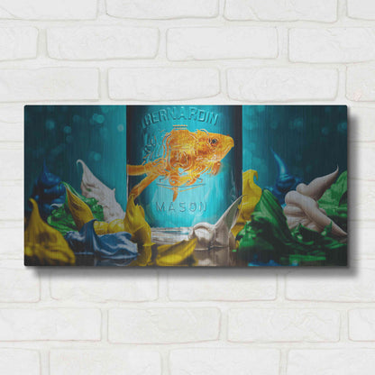 Luxe Metal Art 'Home Sweet Home' by Francois Chartier, Metal Wall Art,24x12