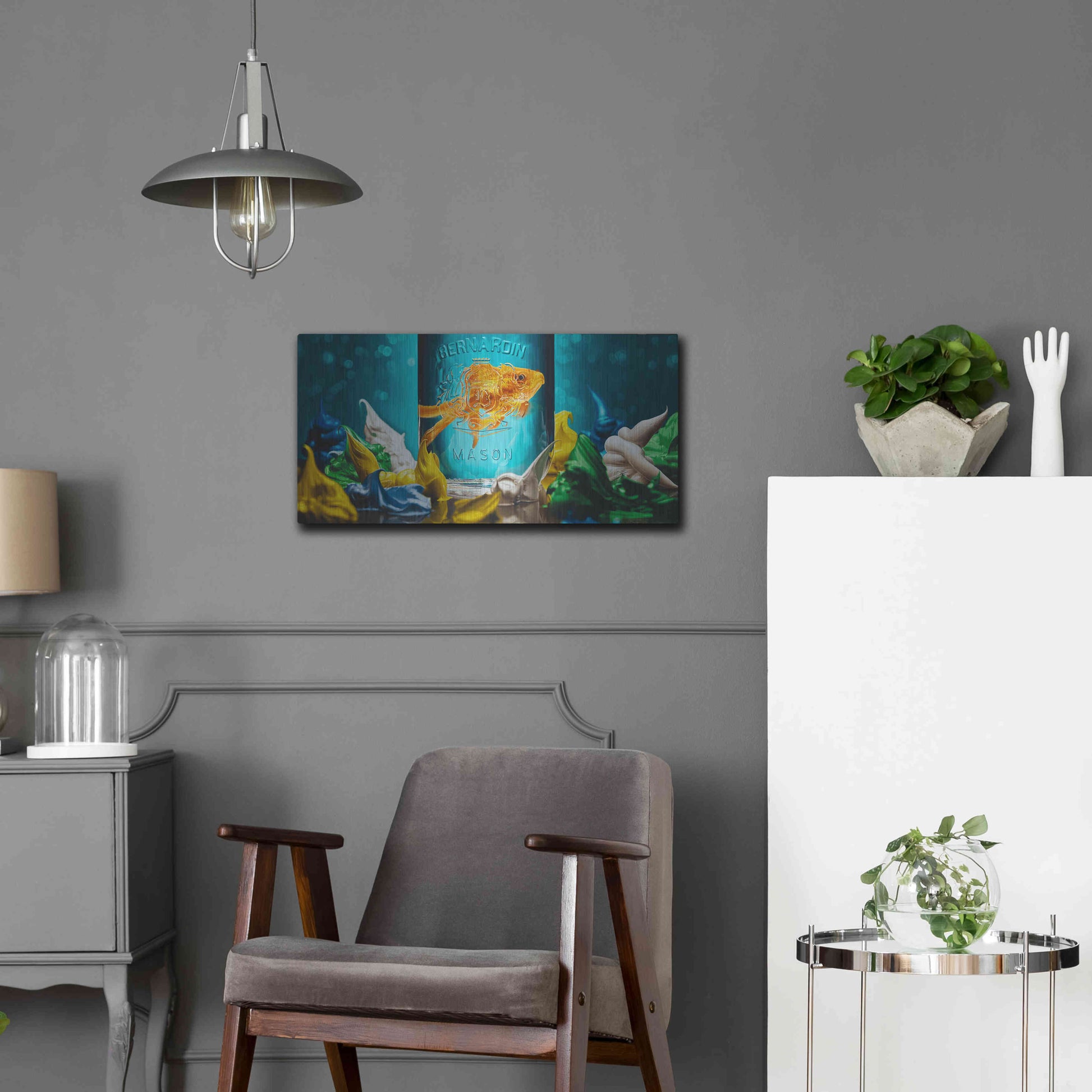 Luxe Metal Art 'Home Sweet Home' by Francois Chartier, Metal Wall Art,24x12