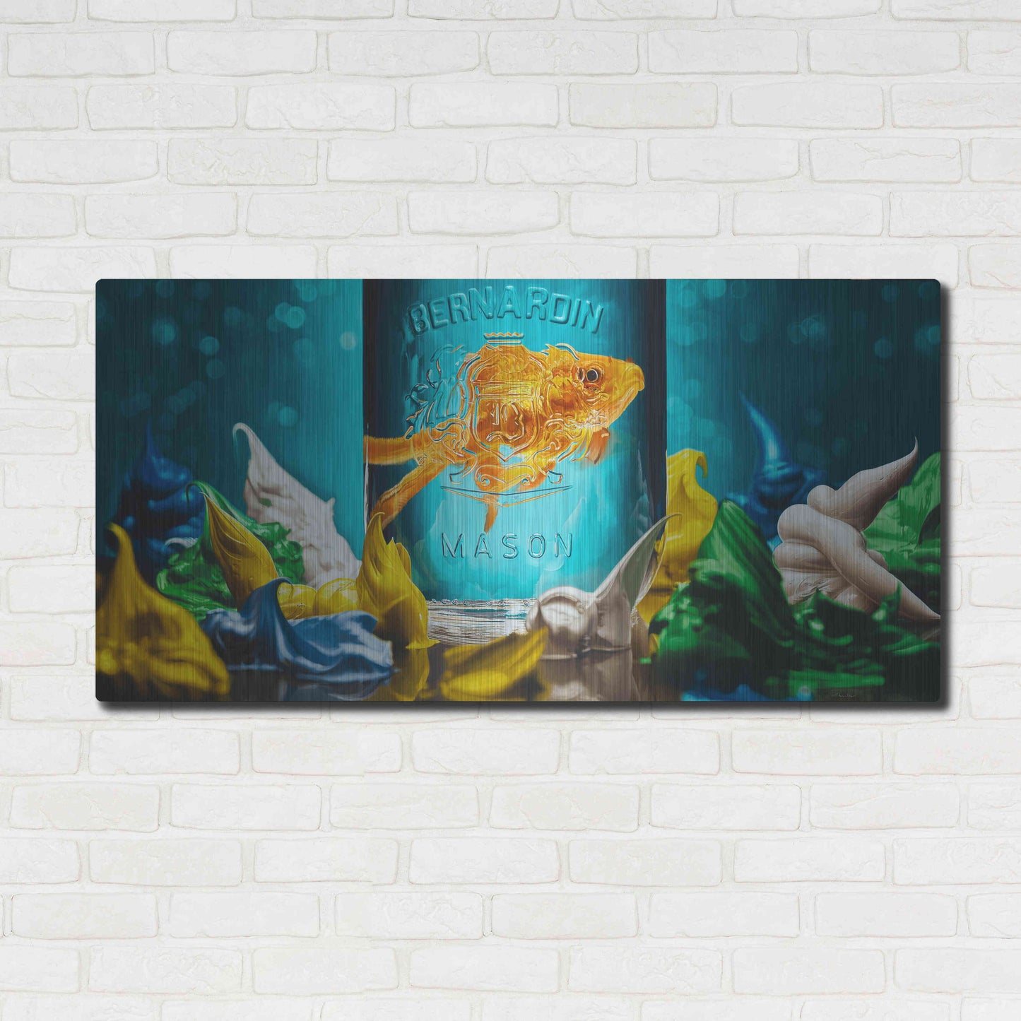 Luxe Metal Art 'Home Sweet Home' by Francois Chartier, Metal Wall Art,48x24