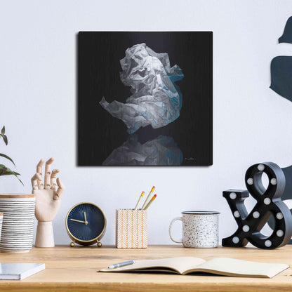 Luxe Metal Art 'Iceberg IV' by Francois Chartier, Metal Wall Art,12x12