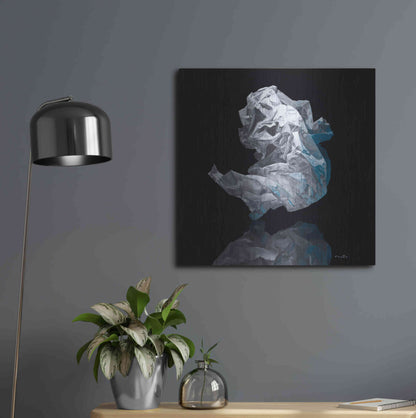 Luxe Metal Art 'Iceberg IV' by Francois Chartier, Metal Wall Art,24x24