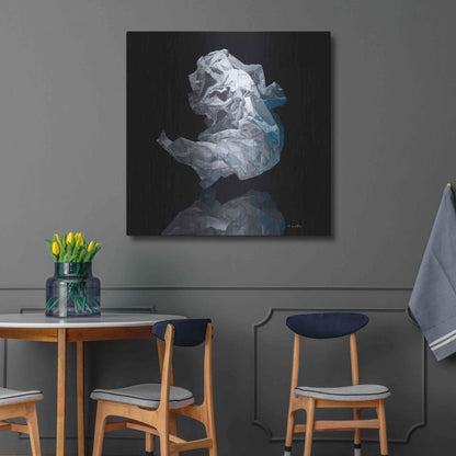 Luxe Metal Art 'Iceberg IV' by Francois Chartier, Metal Wall Art,36x36