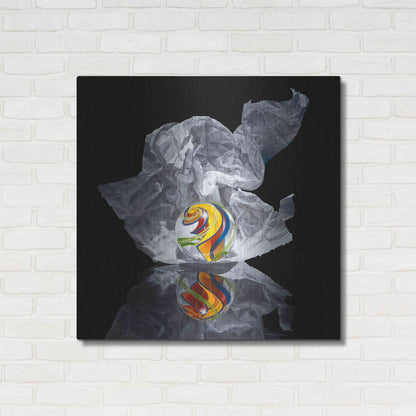 Luxe Metal Art 'Iceberg V' by Francois Chartier, Metal Wall Art,36x36