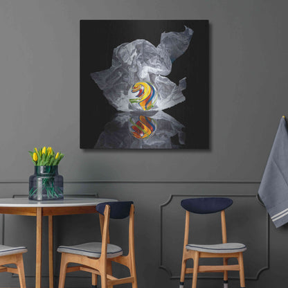 Luxe Metal Art 'Iceberg V' by Francois Chartier, Metal Wall Art,36x36