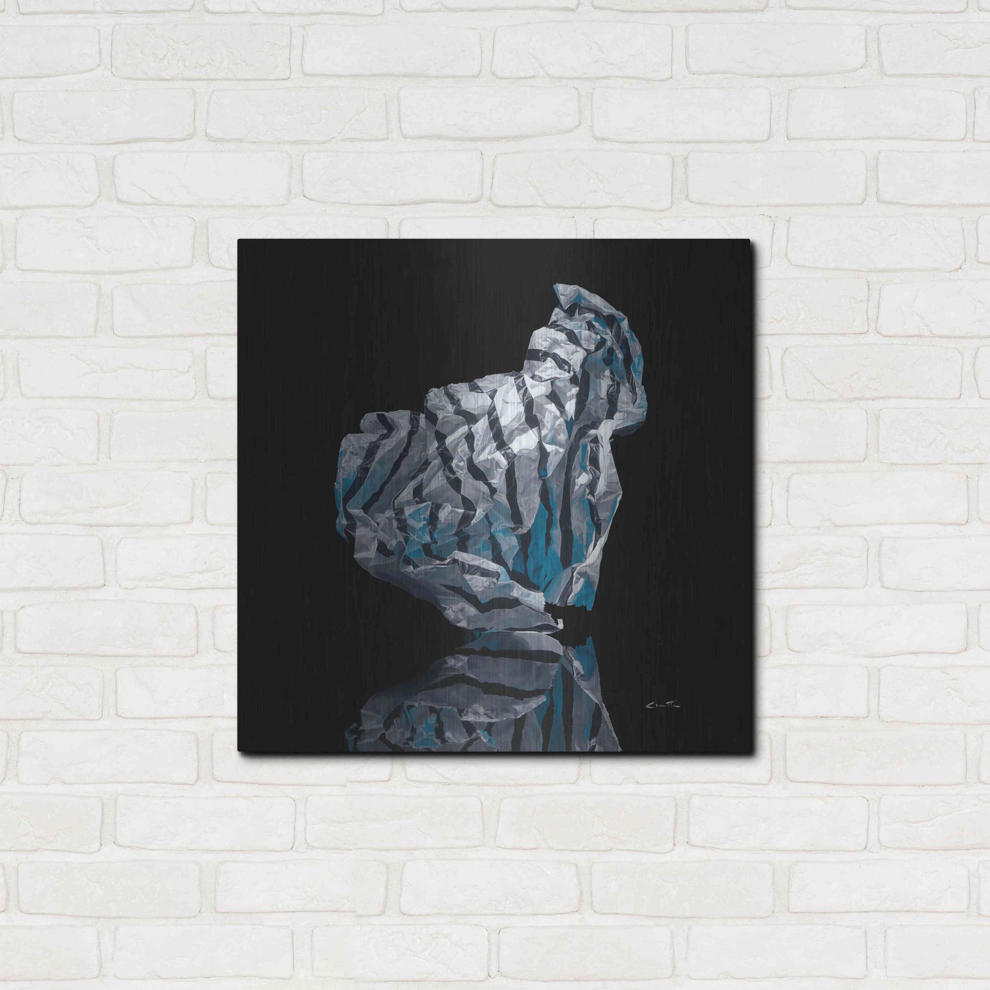 Luxe Metal Art 'Iceberg VI' by Francois Chartier, Metal Wall Art,24x24