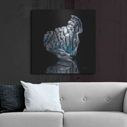 Luxe Metal Art 'Iceberg VI' by Francois Chartier, Metal Wall Art,36x36