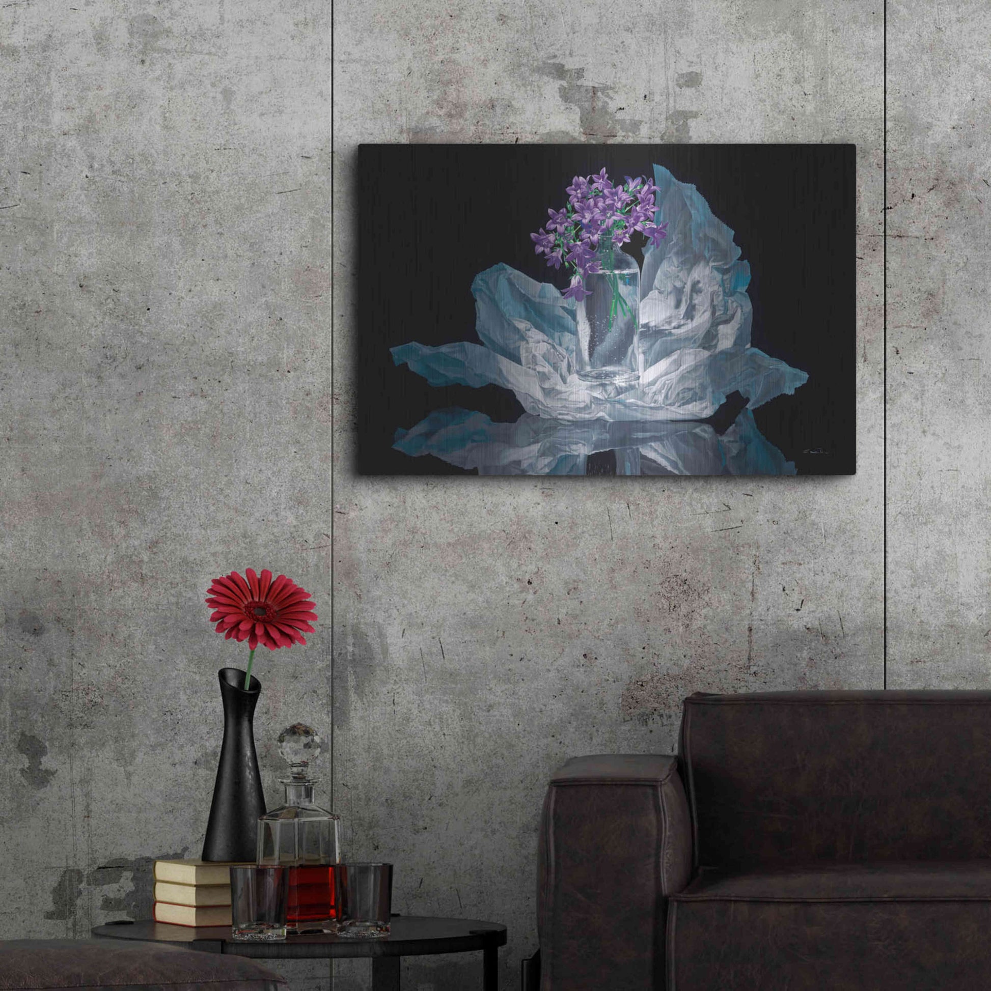 Luxe Metal Art 'Just for You' by Francois Chartier, Metal Wall Art,36x24